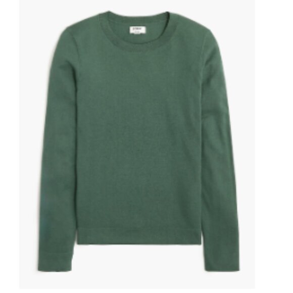 J. Crew Factory Cotton Teddie Crewneck Sweater - XL - Pale Spinach - Picture 1 of 1